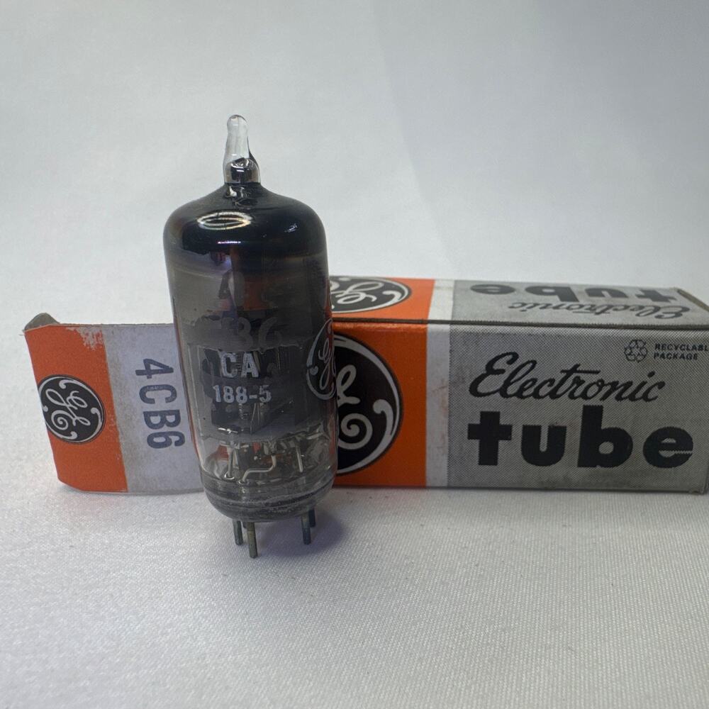 GE 4CB6 Electron Vacuum Tube - Model 4CB6 MPN 4CB6 - Includes Box